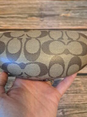 Coach Sunglass Case classics brown with Coach C's- *Case only*